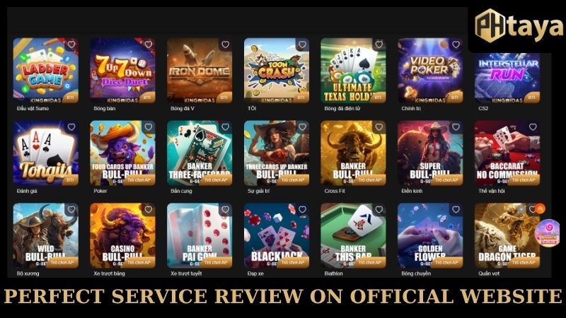 Perfect service review on official website PHTAYA