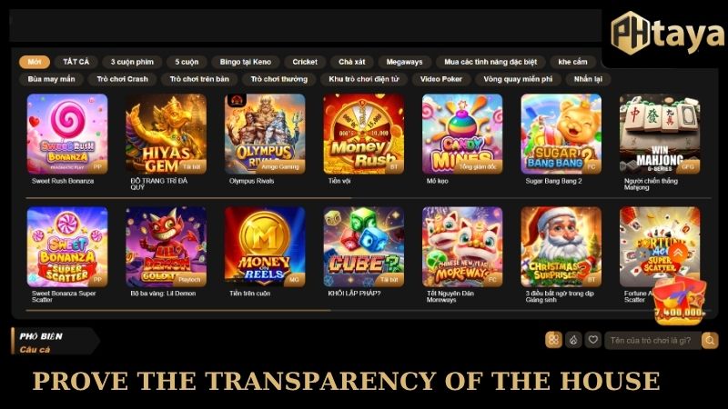 Prove the transparency of PHTAYA