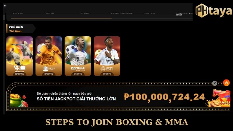 Steps to join Boxing & MMA PHTAYA