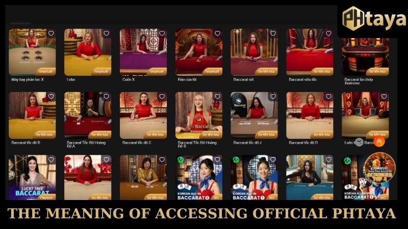 The meaning of accessing Official PHTaya