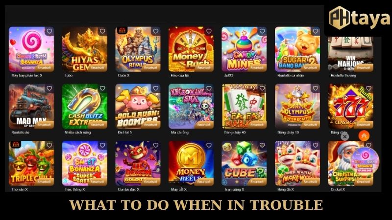 What to do when in trouble at PHTAYA