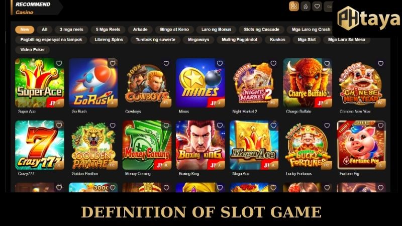 Definition of Slot game PHTAYA
