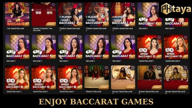 Live Casino PHTAYA - Ultimate Gaming Experience Of 2025 6 Enjoy baccarat PHTAYA games
