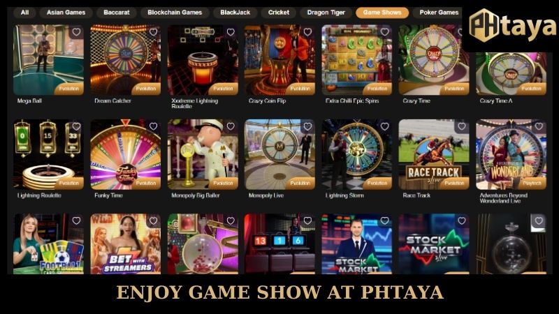 Enjoy game show at PHTAYA