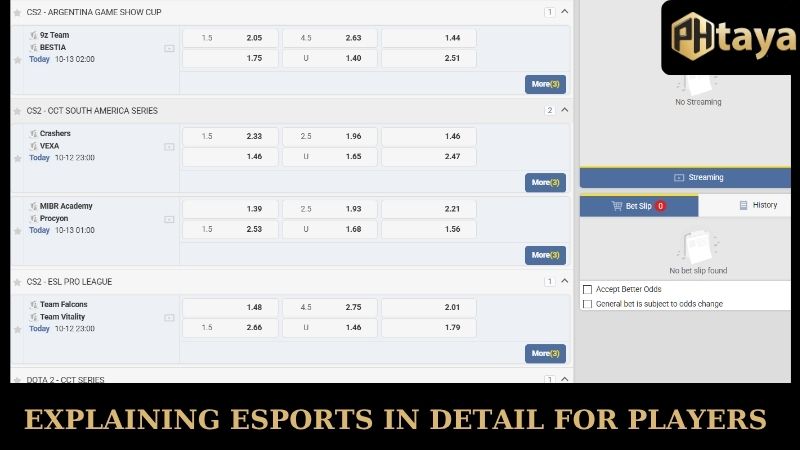 Esports PHtaya - Revealing tips to become a master 5 Explaining Esports PHTAYA in Detail for players