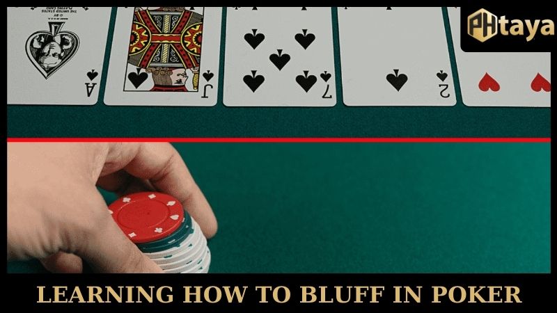 Learning how to bluff in poker