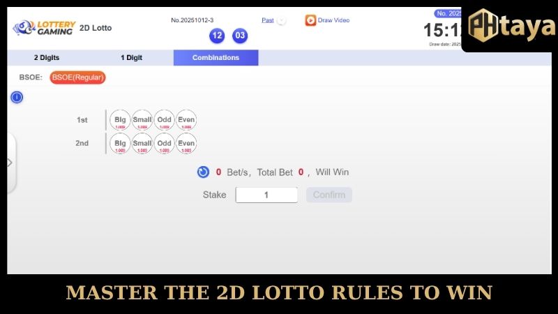 Master the 2D Lotto PHTAYA rules to win