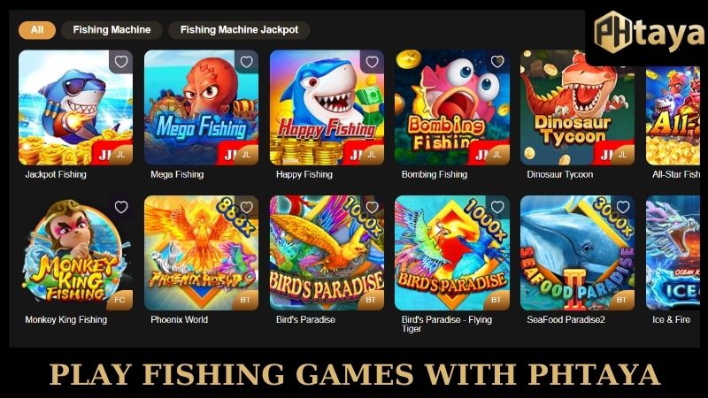 Play fishing games with PHTAYA